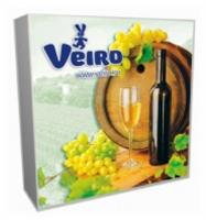Трехслойные салфетки VEIRO (Винтаж-вино)