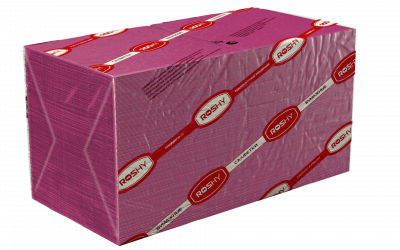 Салфетки  бумажные Ros-hy, ф.24, 1сл., 400 л., бордо/18