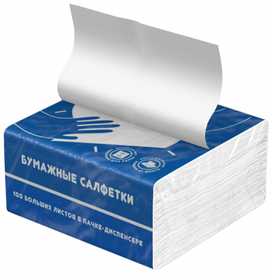 Салфетки Non-stop100л. Белые/40