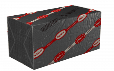 Салфетки  бумажные Ros-hy, ф.24, 2сл., 250 л., черные/16